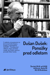 Pozývame Vás na krst novej knihy Dušana Dušeka