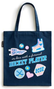 In Love with a Fictional Hockey Player tote bag