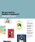 So You Want to Publish a Magazine