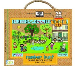 Green Start Giant Floor Puzzles Number Hunt