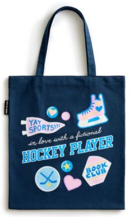 In Love with a Fictional Hockey Player tote bag