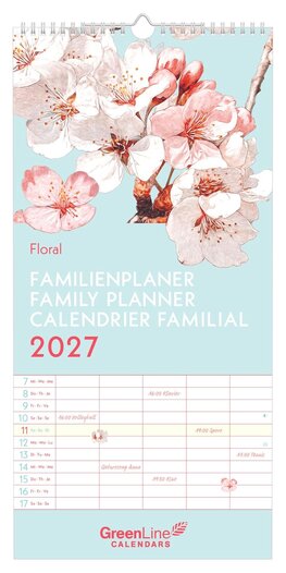 2027 Floral family planner