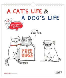 2027 A Cat’s Life & A Dog’s Life kalendár