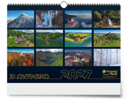 Nástenný kalendár Slovensko 2027 Amazing Planet