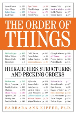 The Order of Things