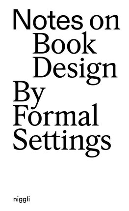 Notes on Book Design