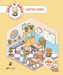 Cute n Cozy Sticker Therapy: Coffee Shops