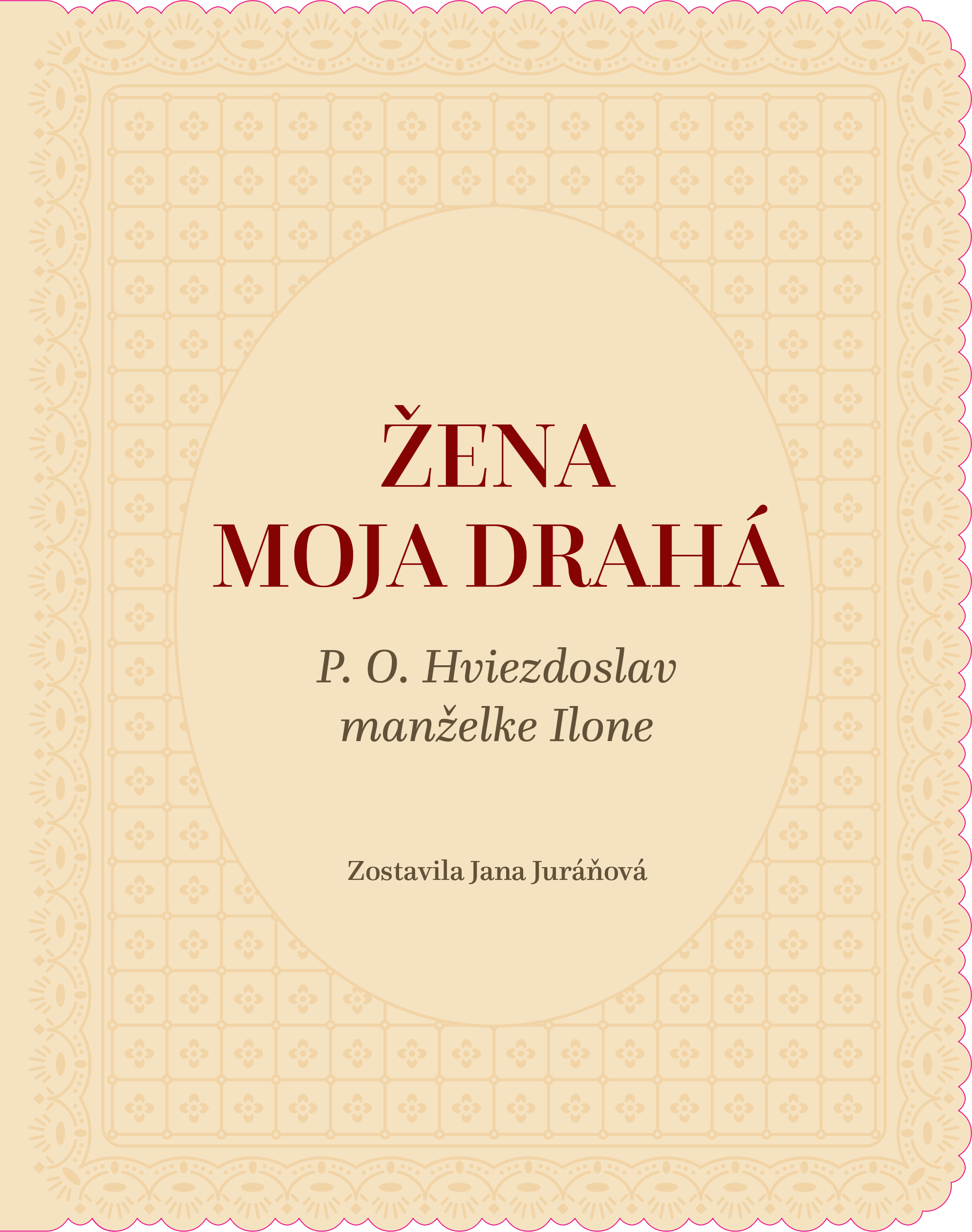 Žena moja drahá. P. O. Hviezdoslav manželke Ilone