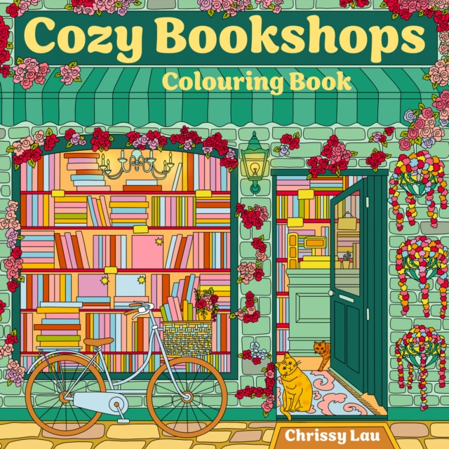 Cozy Bookshops: Colouring Book